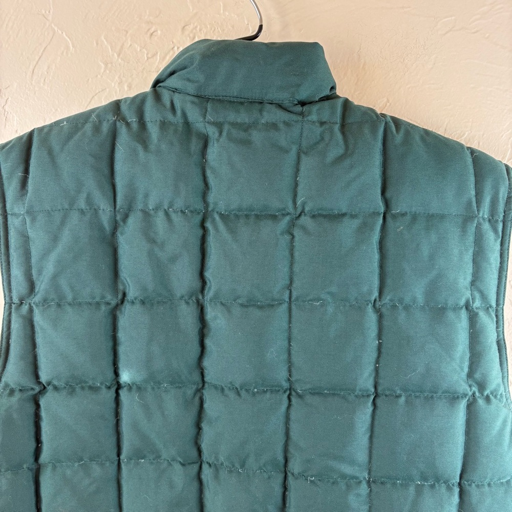 G.H Bass & Co Green Blue Reversible Puffer Vest Medium Pockets Zipper Medium - Picture 6 of 12